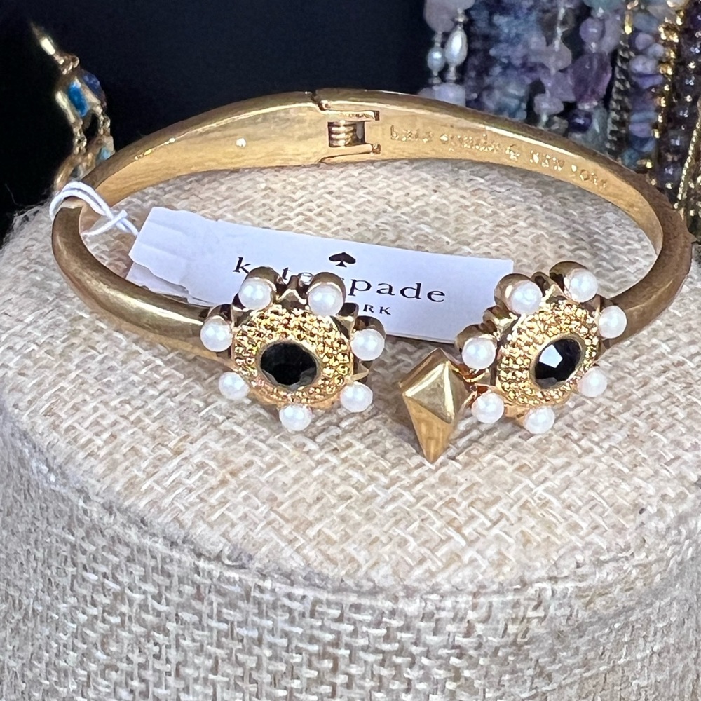 Kate Spade ♠️ New York Into the Woods Owl Bangle Bracelet NWT - Picture 2 of 3